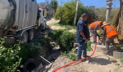 Trabajos de mantenimiento correctivo en colonias de Tijuana