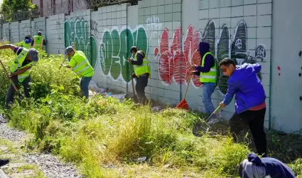 SSPCM realiza jornada de limpieza y recuperacin de espacios en la colonia Del P