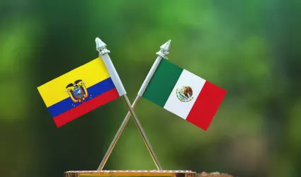 Bandera de Mxico y Ecuador