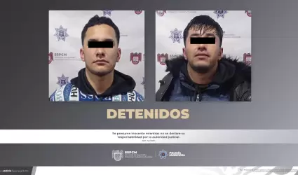 2 sujetos fueron capturados por la polica municipal