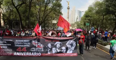 Integrantes de la Coordinadora Nacional de Trabajadores de la Educacin, CNTE ma