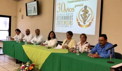 Tomaron protesta los nuevos lderes del Colegio de Mdicos Veterinarios Zootecni