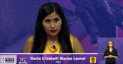 Nadia Macas, candidata a diputada