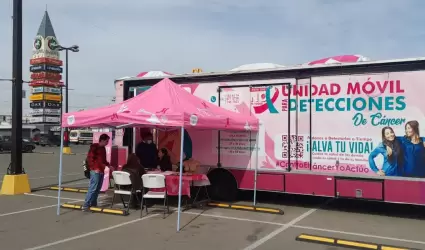 Instalan Mdulo Rosa Mvil en Plaza Carrousel, para la deteccin oportuna de Cn