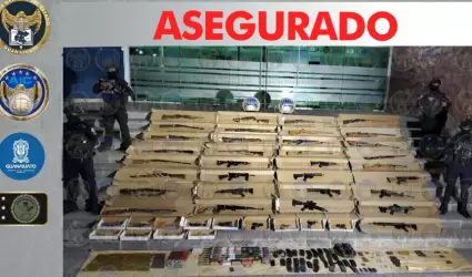 Asegur� un arsenal