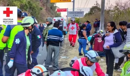Choque del autobs de peregrinos que se dirigan de Guanajuato al Santuario de C
