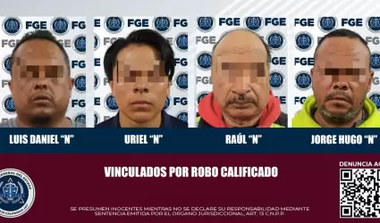 4 imputados por robo calificado