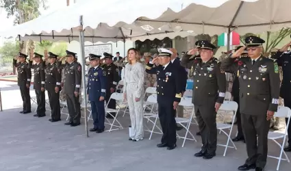 Da bienvenida gobernadora Marina del Pilar a nuevo comandante interino de la seg