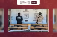 Encuentran FESC y SEDENA armas largas y vehculos con reporte de robo en Tecate