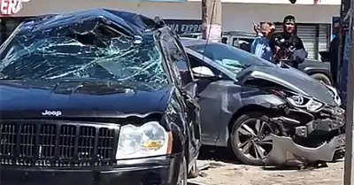 Choque en la colonia San Benito