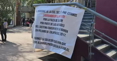 Protesta de personal de Secundaria 49