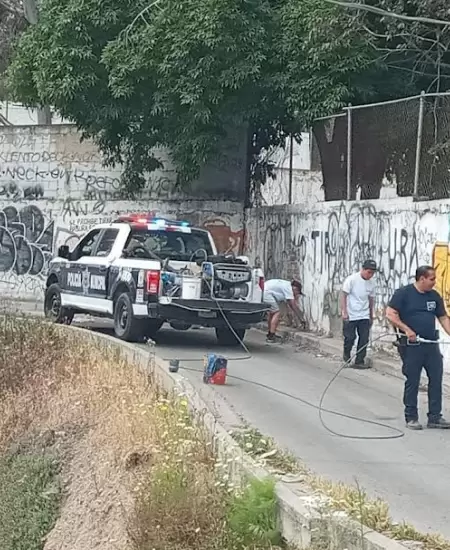 Espacios p�blicos vandalizados