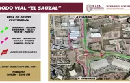Anuncia SIDURT cierre temporal de autopista Tijuana-Ensenada debido a trabajos en Nodo Vial El Sauzal