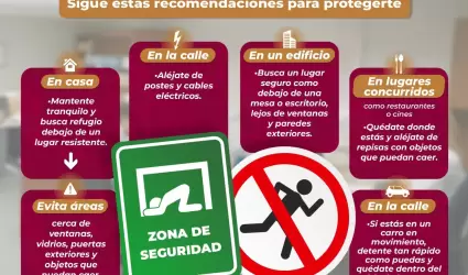 Emiten recomendaciones tras sismos en Mexicali