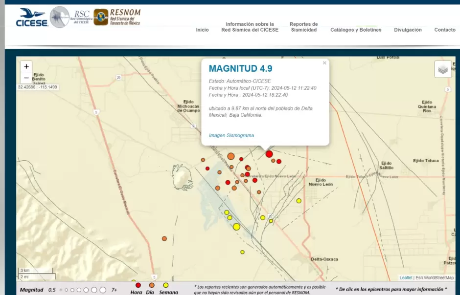 Sismo Mexicali