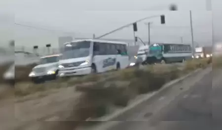 Accidente vial en Tijuana obstruye circulacin en la carretera Tijuana-Tecate
