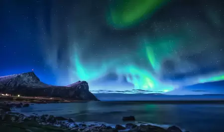 Aurora boreal, belleza en la naturaleza