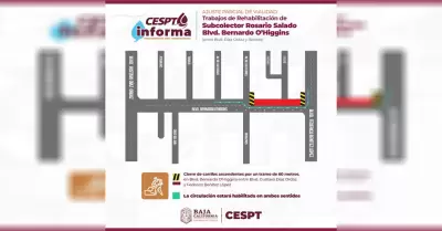 Cespt extiende periodo de ajuste de vialidades en "La Benton" por reparacin de 