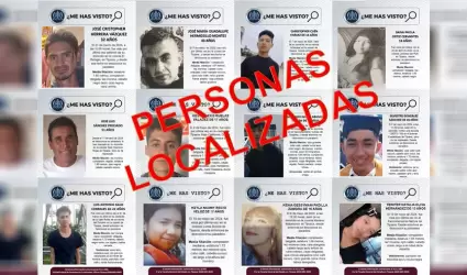 FGE logra la localizacin de doce personas reportadas como desaparecidas