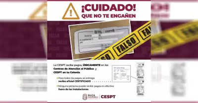 Advierte Cespt a ciudadana sobre falsos cobradores