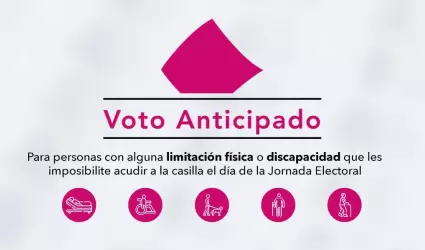 Emitieron su voto anticipado 89 personas que se encuentran imposibilitas fsicam