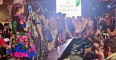 Desfile de modas con temtica medioambiental