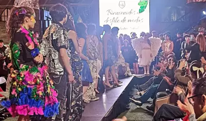 Desfile de modas con temtica medioambiental