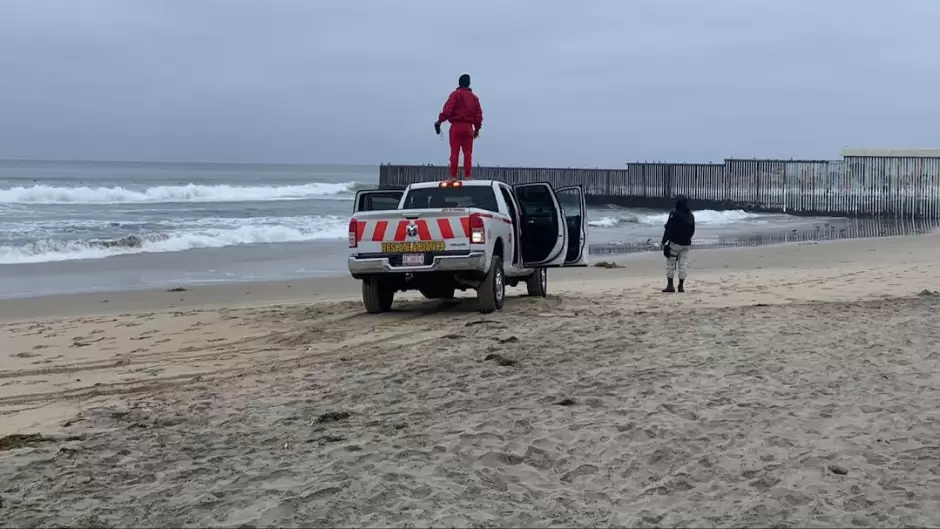 Intento fallido de cruce fronterizo en Playas de Tijuana