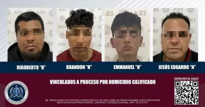 Son vinculados a proceso cuatro acusados de homicidio calificado