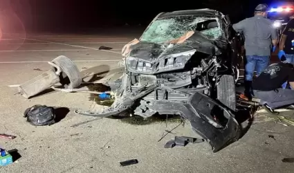 Accidente donde murieron tres mexicanos en Texas