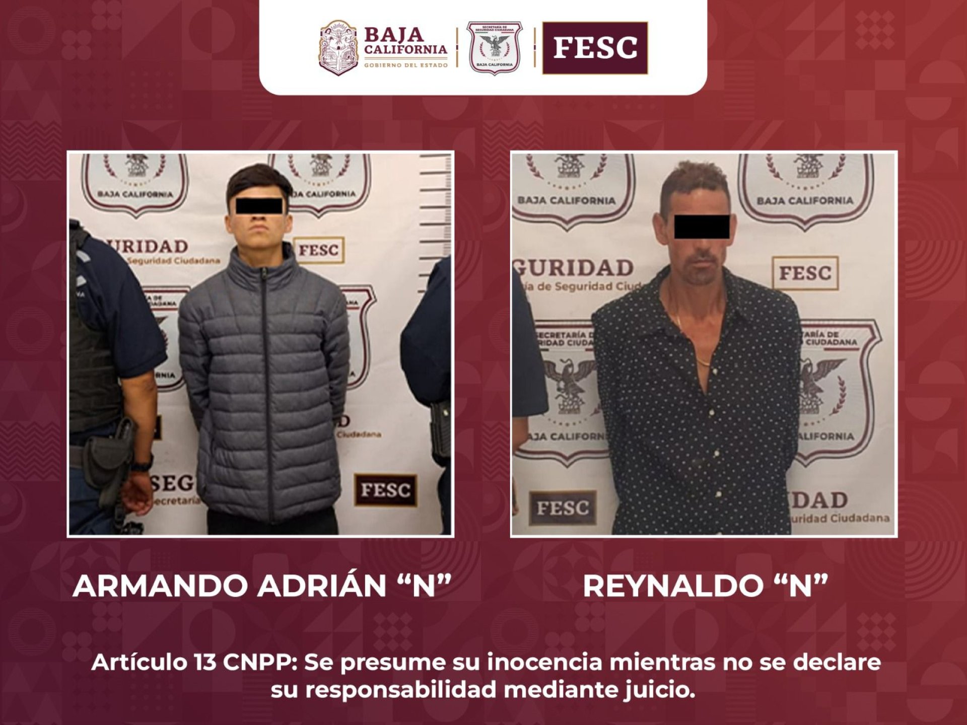 Detiene Fesc A Dos Personas Con órdenes De Aprehensión Activas En Ensenada Uniradio Informa 5207