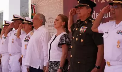 Andrs Manuel Lpez Obrador encabez este sbado la ceremonia del Da de la Mari