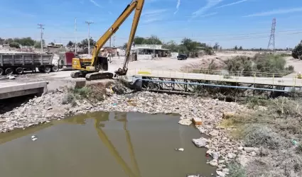 Limpieza del Dren Colector Norte en Mexicali: CESPM retira 80 toneladas de desec