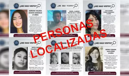 FGE localiza a ocho personas reportadas como desaparecidas