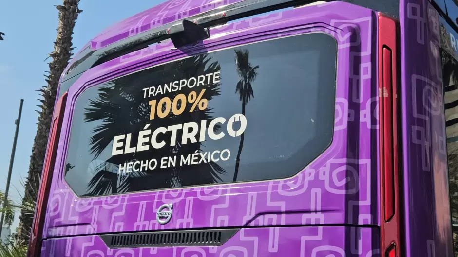 Camin elctrico para el transporte pblico en Tijuana