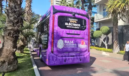 Camin elctrico para el transporte pblico en Tijuana