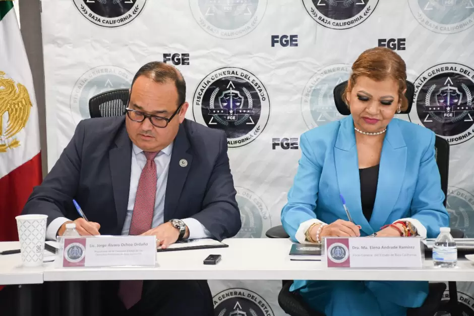 Firman convenio de colaboracin FGE y CEDH