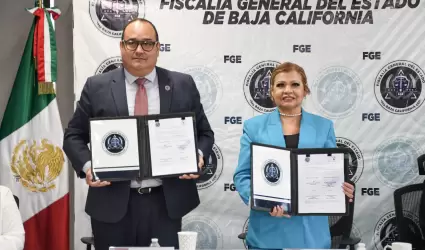 Firman convenio de colaboracin FGE y CEDH