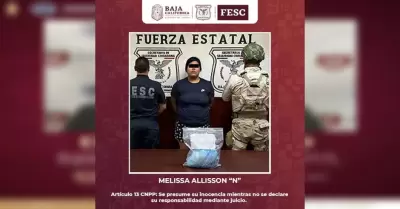 Fuerza Estatal y SEDENA aseguran m�s de un kilo de metanfetamina; detienen a una