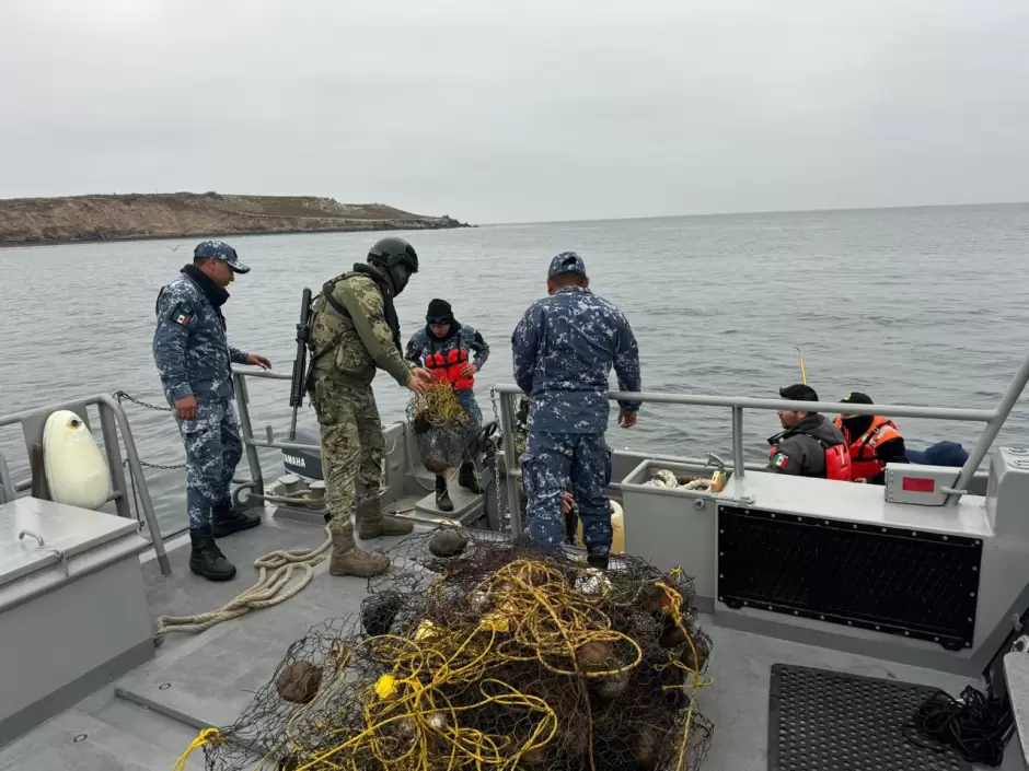 Marina incrementa operativos de vigilancia para erradicar la pesca ilegal de langosta, en Ensenada, B.C.