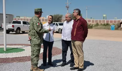 Claudia Sheinbaum junto a presidente Andrs Manuel Lpez Obrador