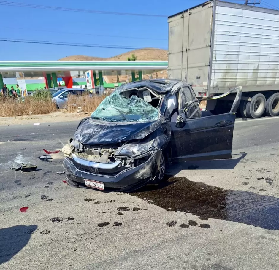 Accidente en la carretera Tijuana-Tecate