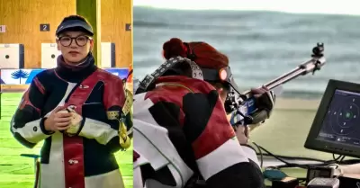 Andrea Palafox, especialista en rifle en Tiro Deportivo