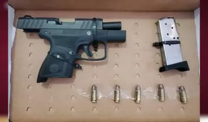 DSPM asegura arma de fuego y 5 cartuchos �tiles en secundaria del Valle de Mexic