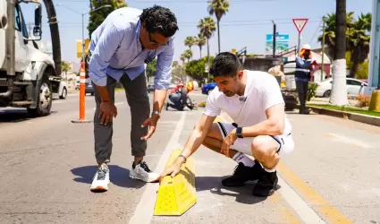 Supervisa alcalde Armando Ayala trabajos en la ciclov�a