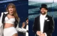 Travis Kelce enloquece a los fans de Taylor Swift al subir al escenario