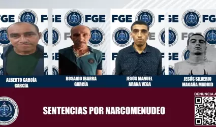 La FGE logra sentencias para cuatro imputados por narcomenudeo