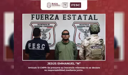 Repele Fuerza Estatal agresi�n armada en Tecate; detiene a un hombre