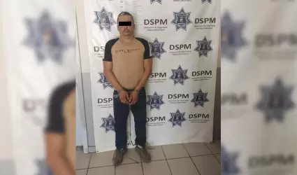 Aseguran a sujeto con arma de fuego y metanfetamina