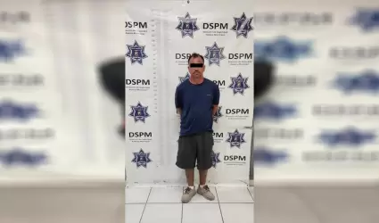 Polic�a municipal asegura a sujeto en posesi�n de cristal